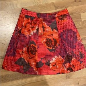 Trina Turk Floral Mini Skirt